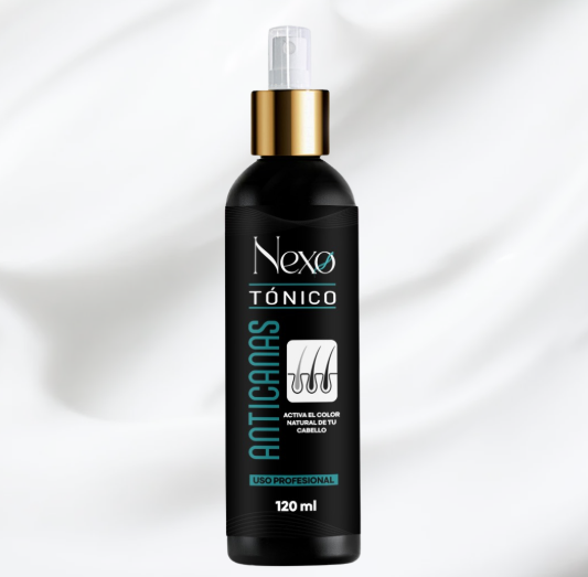 Tónico anticanas NexO 120ml cuidado diario para cabello con canas