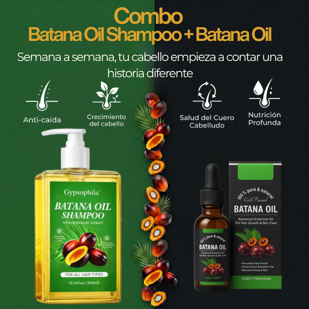 Combo Batana – Shampoo Gypsophila 300ml + Aceite Vinmag Cold Pressed