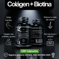 Colágeno Hidrolizado & Biotina Garden — 100 Cápsulas · Registro INVIMA