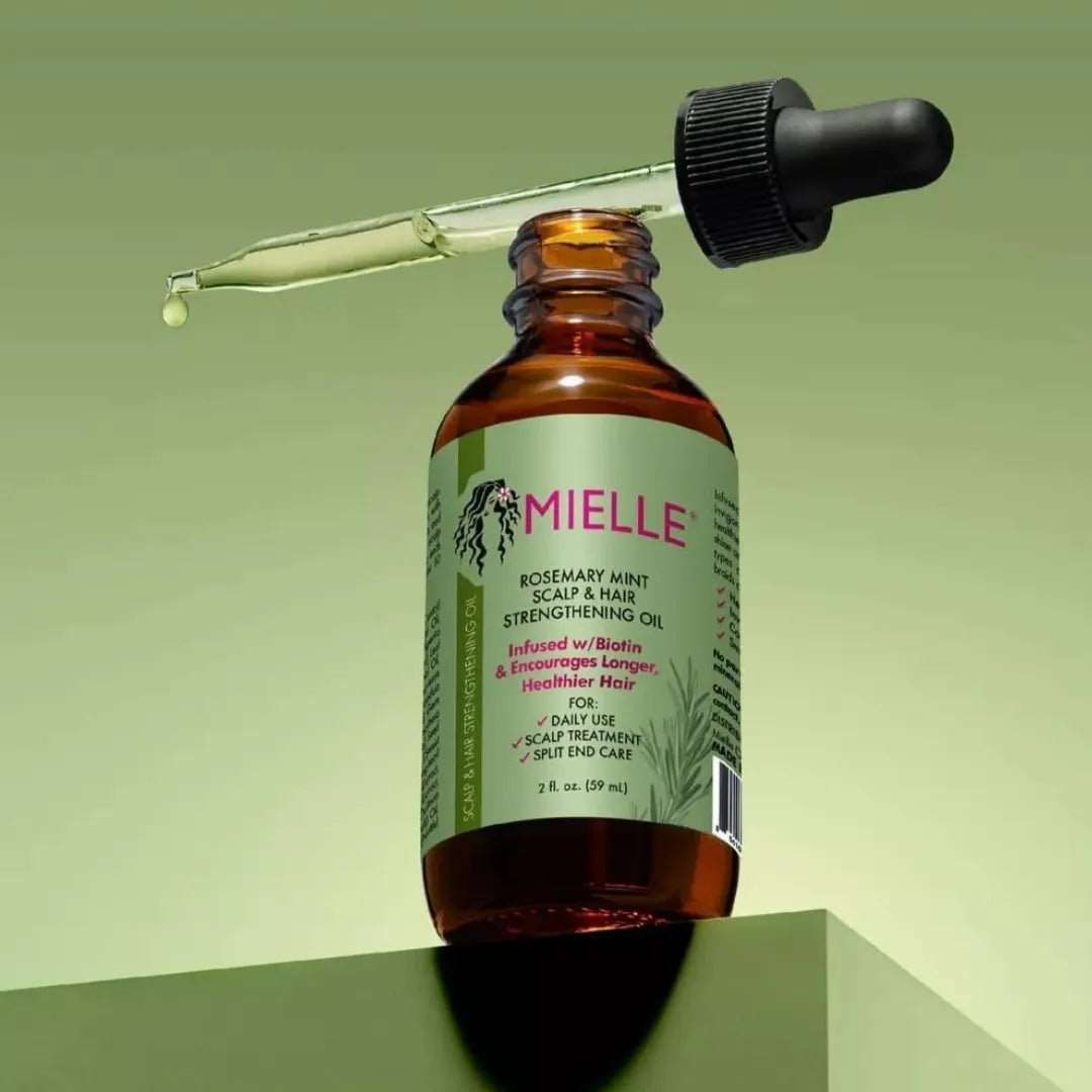 Aceite Mielle Romero Menta Biotina Fortalecedor Cabello 59ml - con gotero